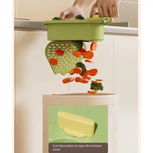 Ergonomic Handle Sink Strainer Basket for Kitchen Food Waste Filtering