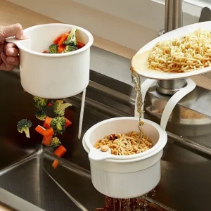 Corner Sink Strainer Basket Kitchen Sink Drain Basket Rack Filter Net